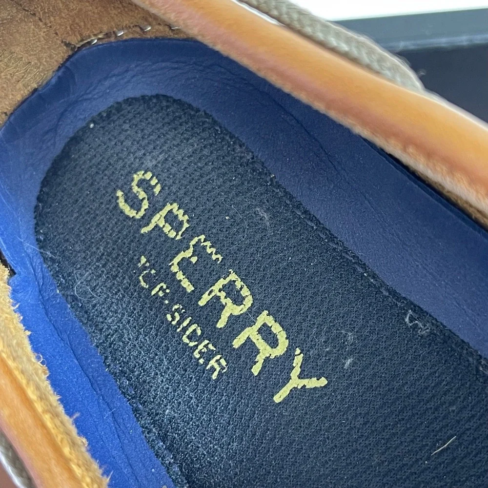 Sperry Top Sider STS12002 Brown Leather Boat Shoes Lace Up Men's Size 13 M